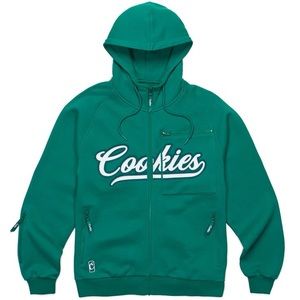 Cookies PACK TALK ZIP HOODIE Green White 2xl xxl